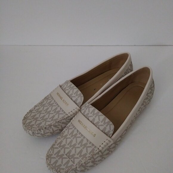 MICHAEL KORS Signature Vanilla Loafers MK Logo 8.5-M - Picture 4 of 10